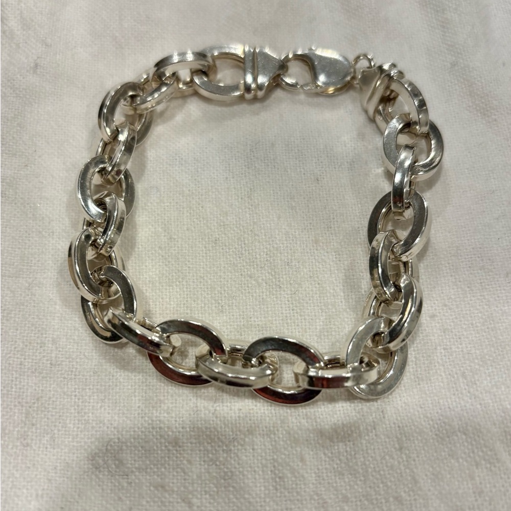 Sterling Silver Chunky Chain Link Bracelet